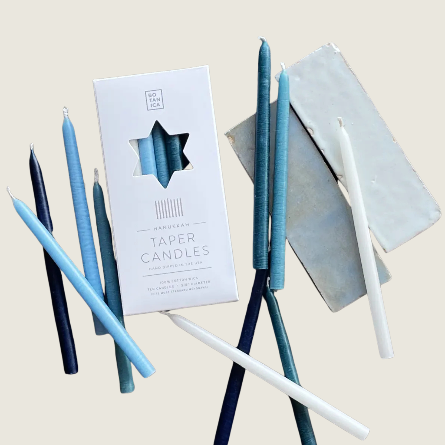 Menorah Hanukkah Mini Taper Candles - Blackbird General Store
