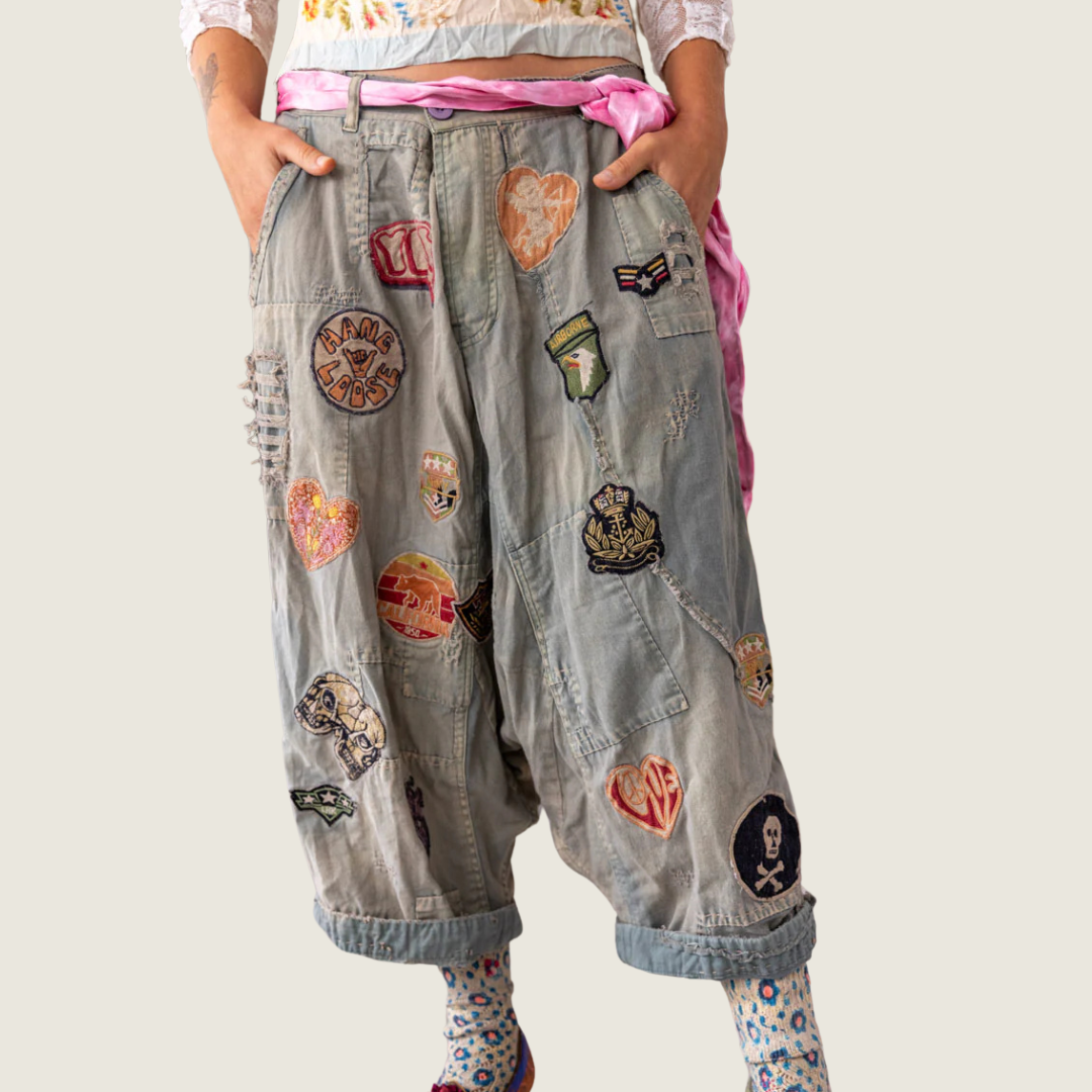 Emb Patch Joni Trousers - Blackbird General Store