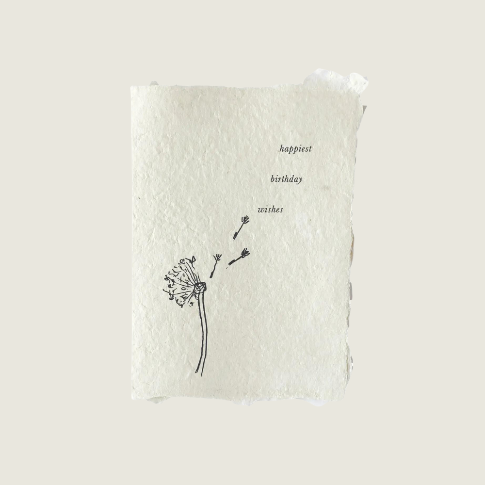 Dandelion Birthday Greeting Card