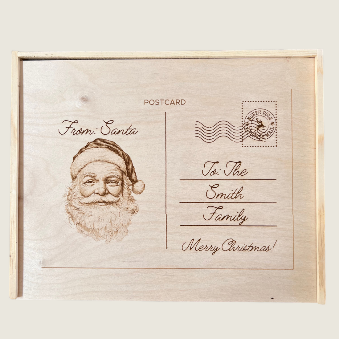 Santa Postcard Box - Personalized - Blackbird General Store