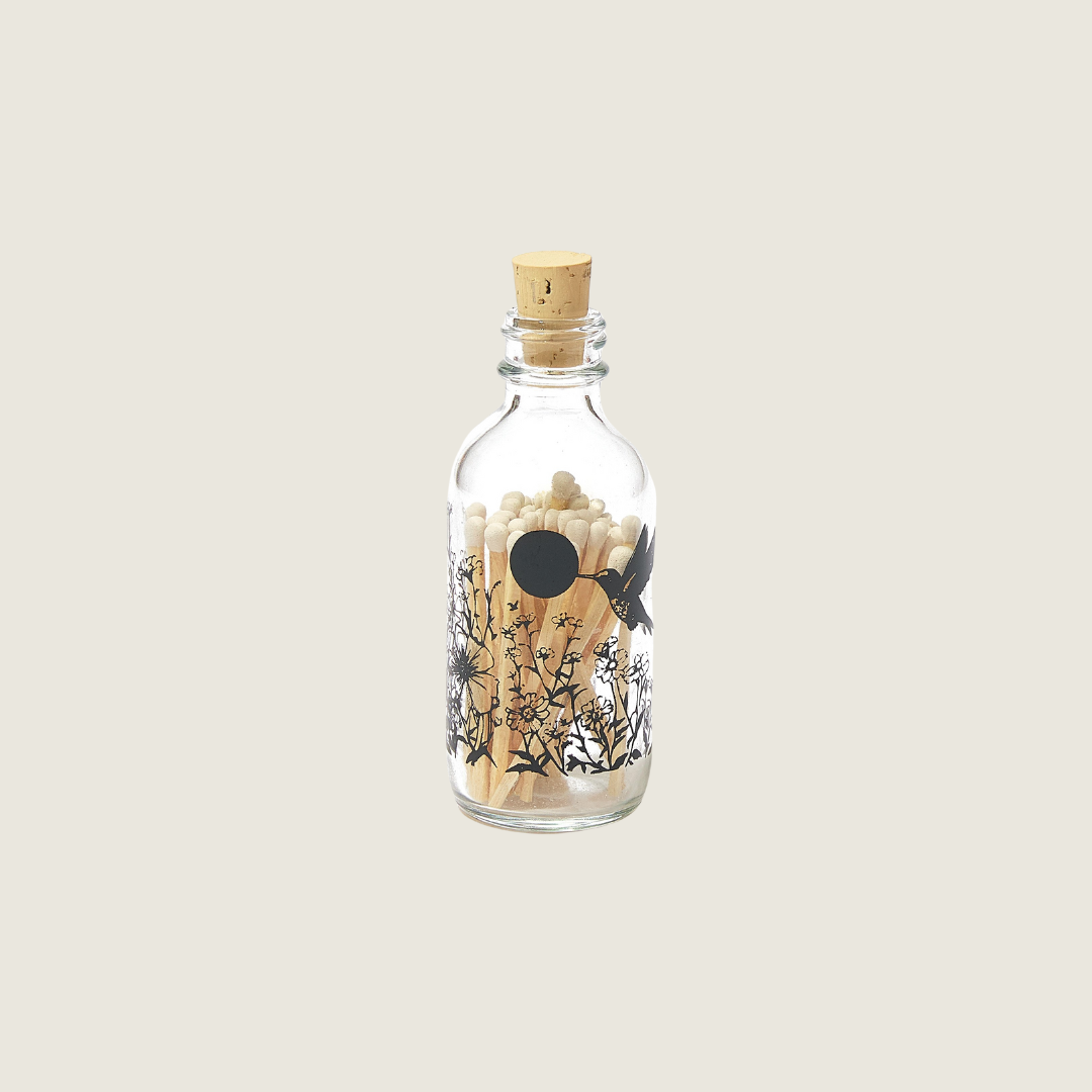 Hummingbird Mini Apothecary Match Bottle