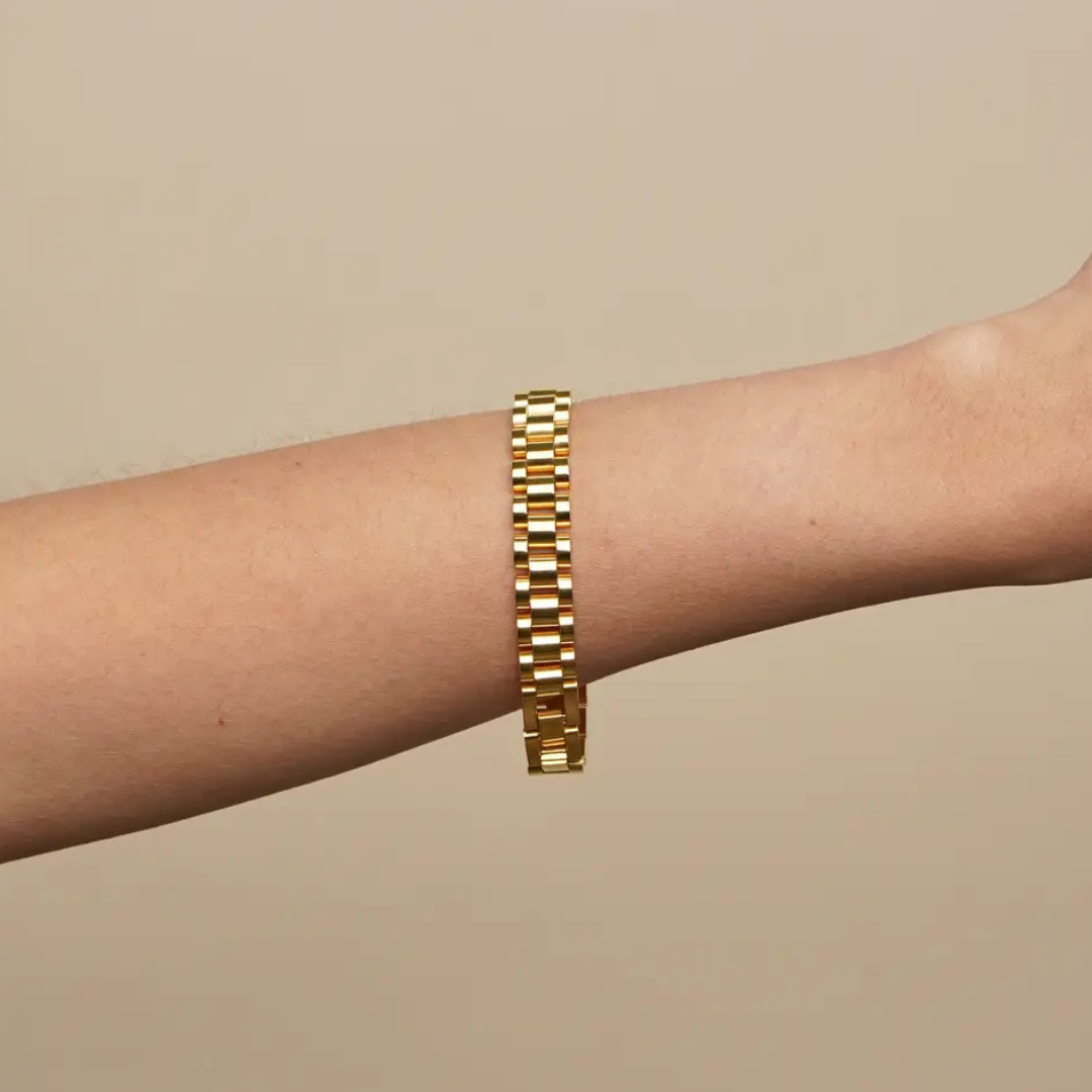 Gold Watch Band Bracelet