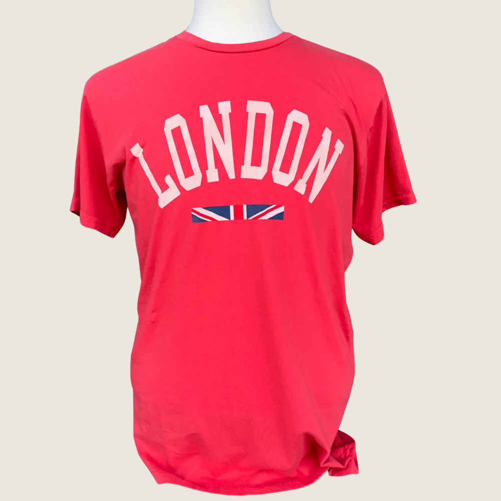 &quot;London&quot; Vintage Red T Shirt - Blackbird General Store