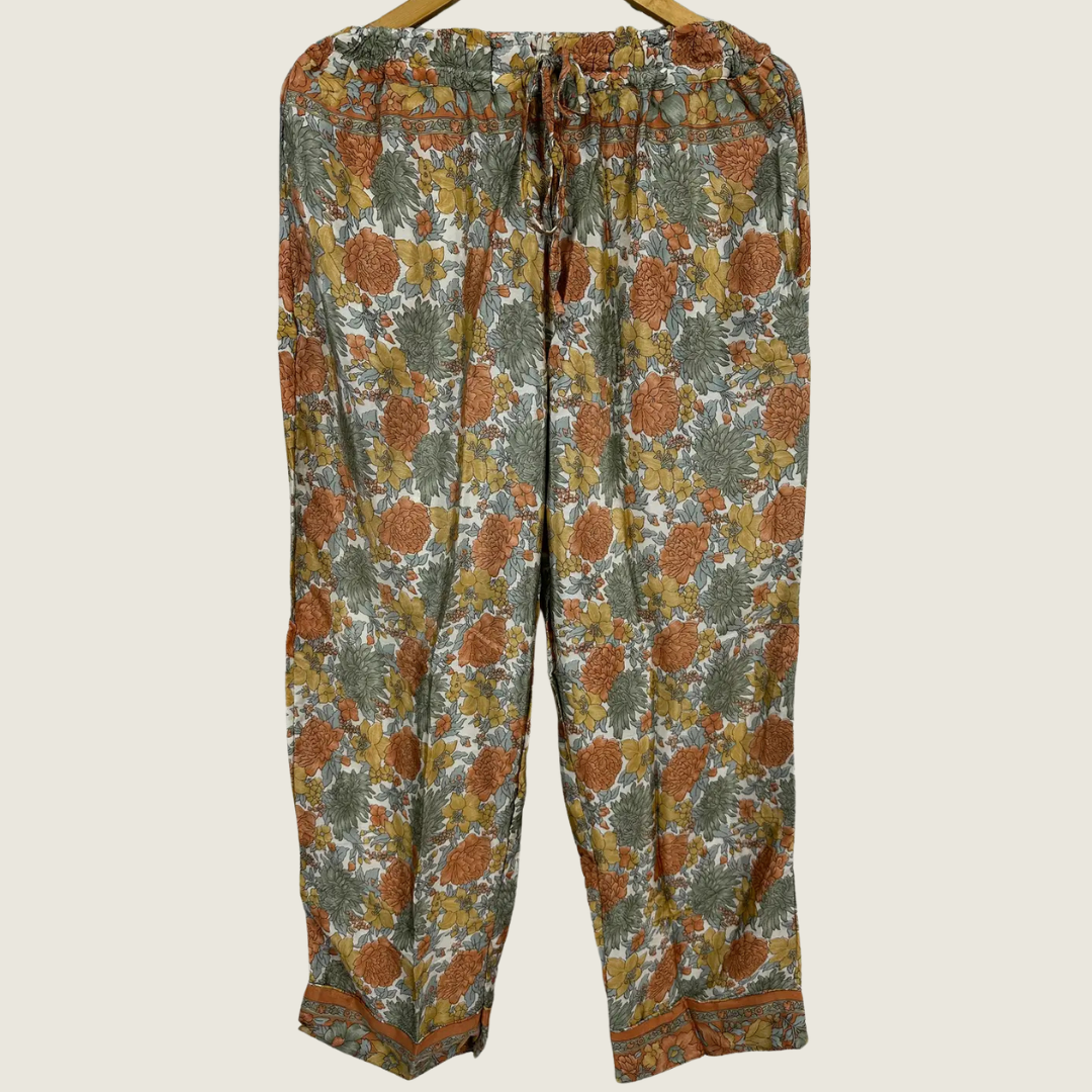 Recycled Silk PJ Vintage Floral S/M - Blackbird General Store