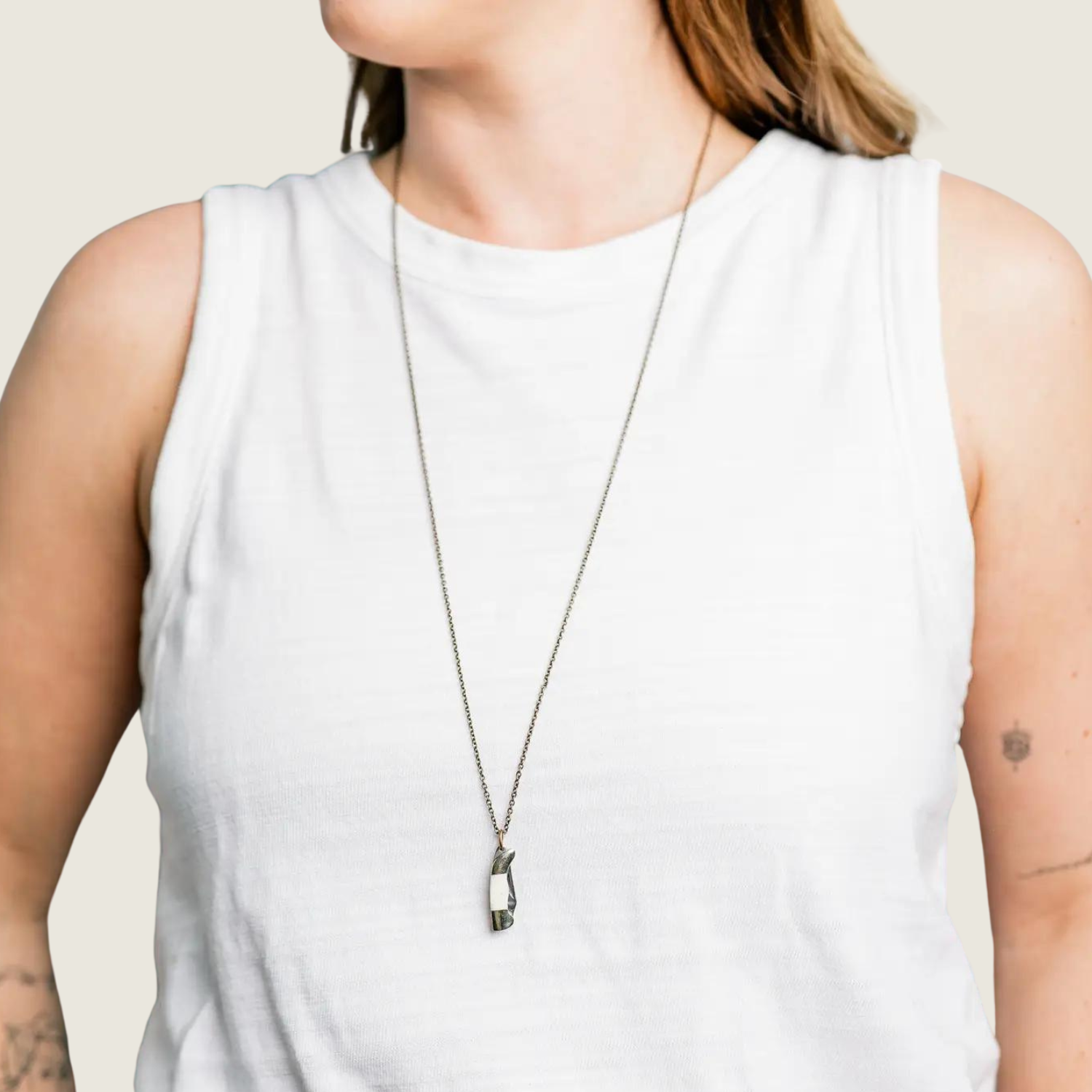 Silver Harmonica Necklace - Blackbird General Store