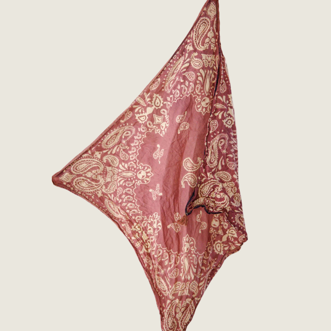 Paisley Tassel Scarf - Plum - Blackbird General Store