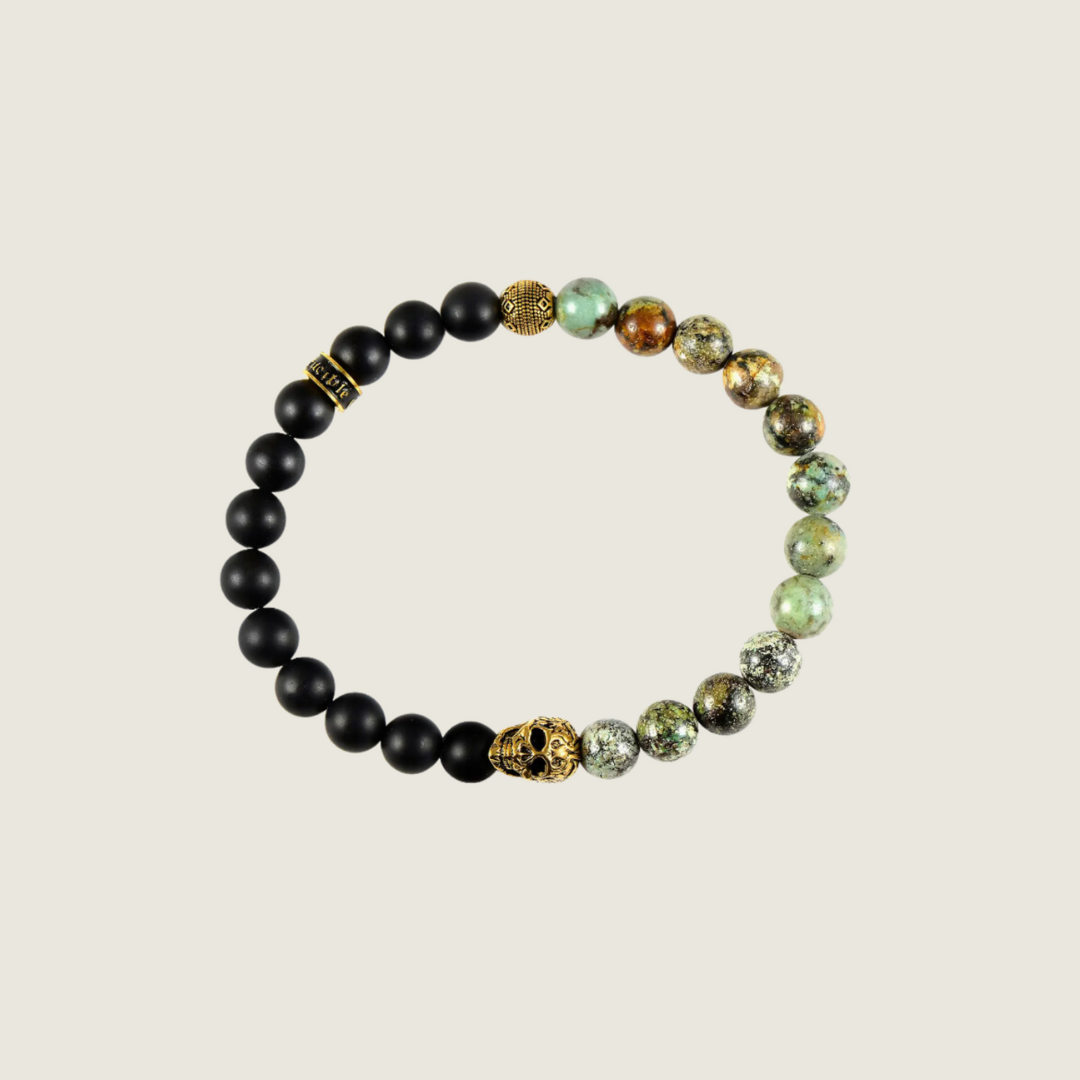 Crucible Gold Skull Bracelet