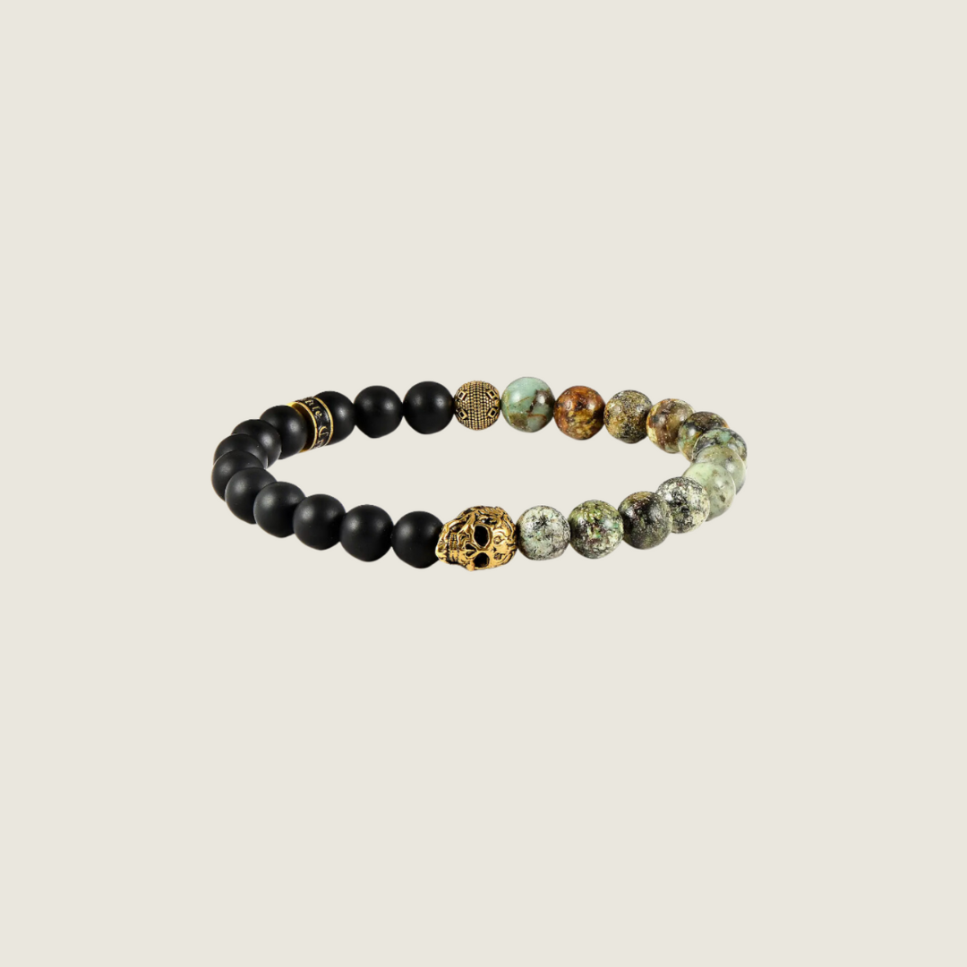 Crucible Gold Skull Bracelet