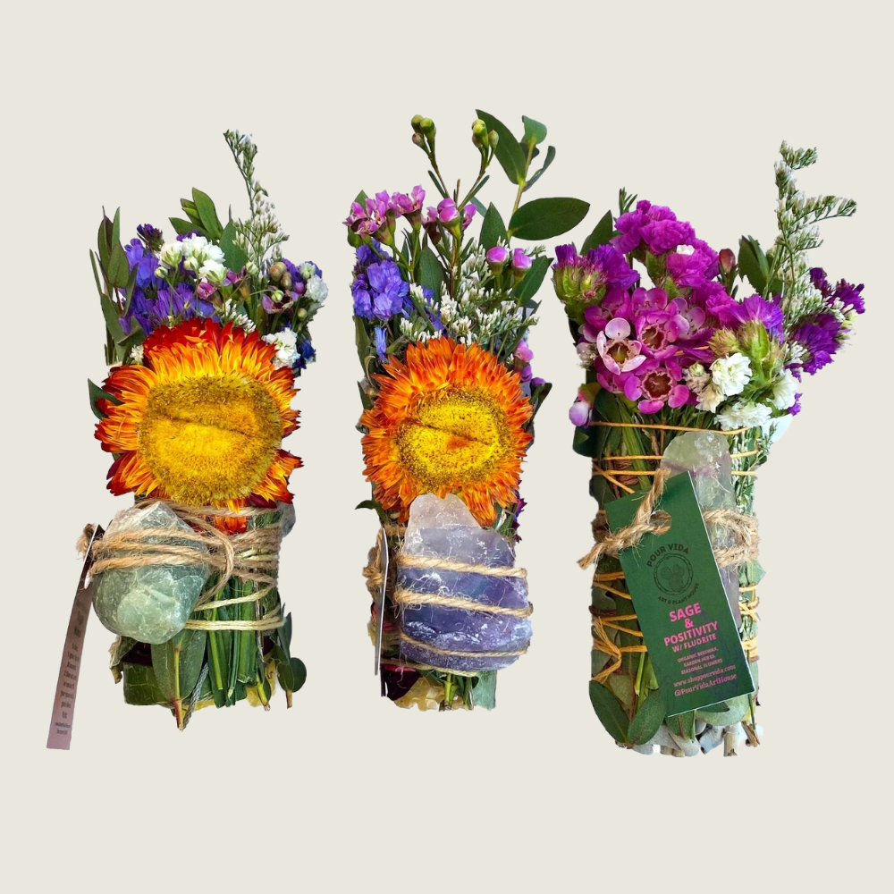 Sage with Crystals - Blackbird General Store