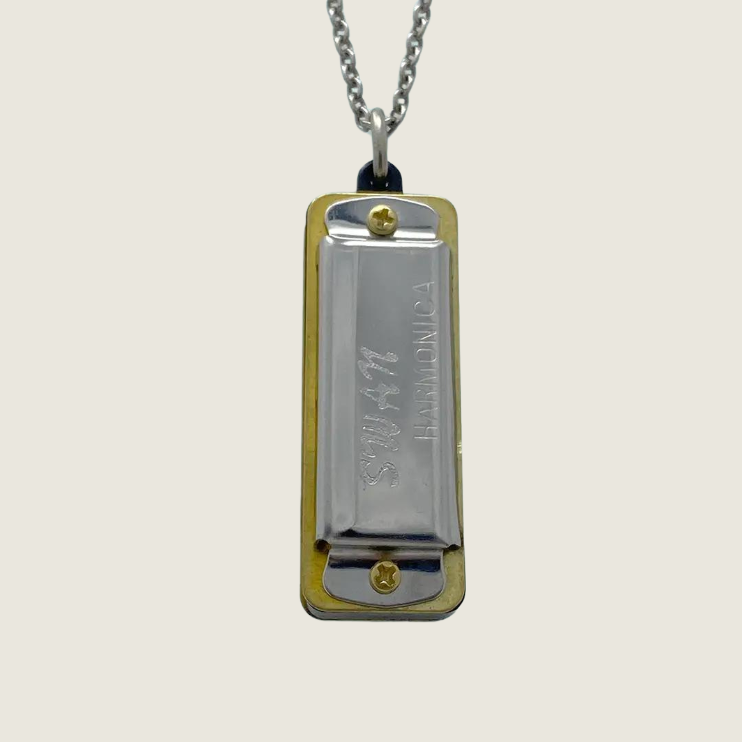 Silver Harmonica Necklace - Blackbird General Store