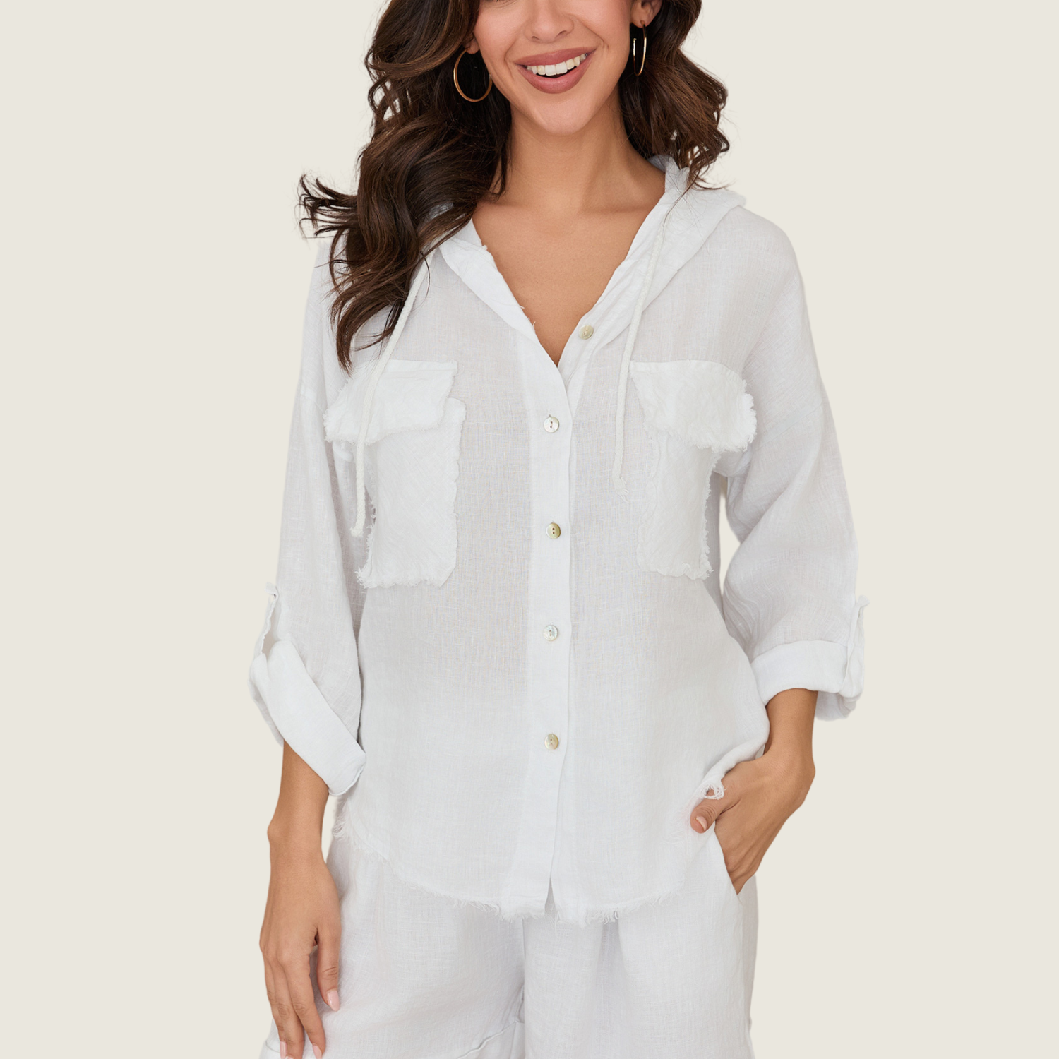 White Linen Jacket