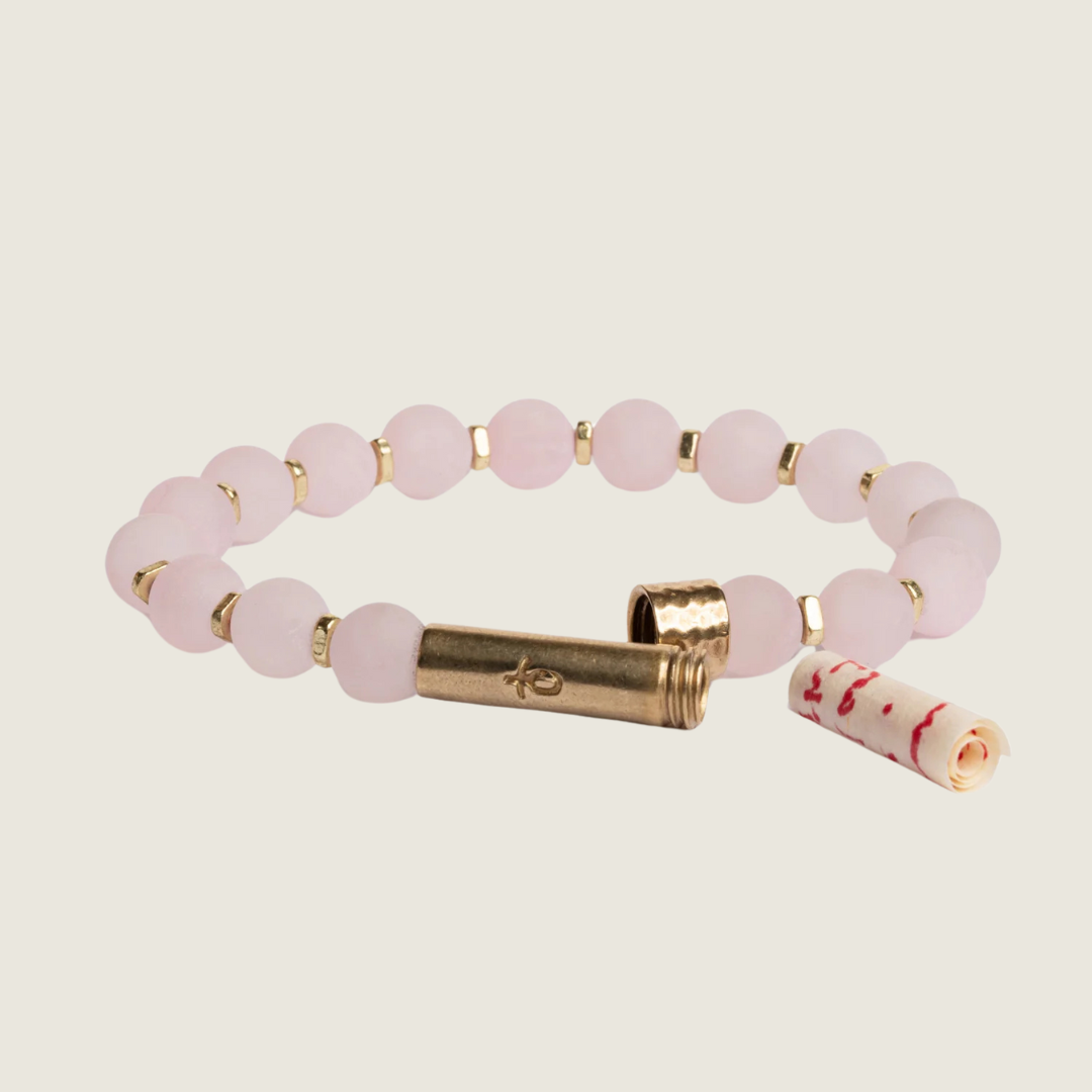 Matte Rose Quartz Shine Bracelet - Blackbird General Store