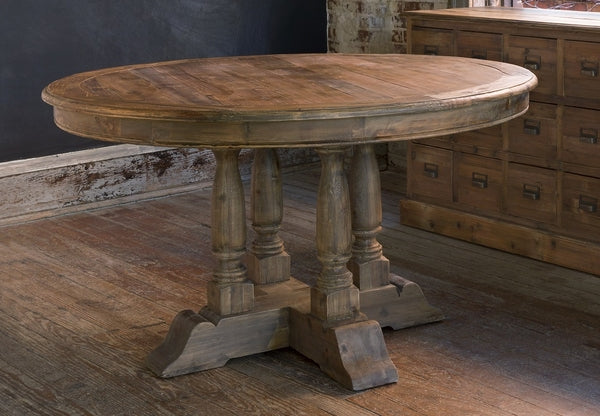 Old Pine Balustrade Table