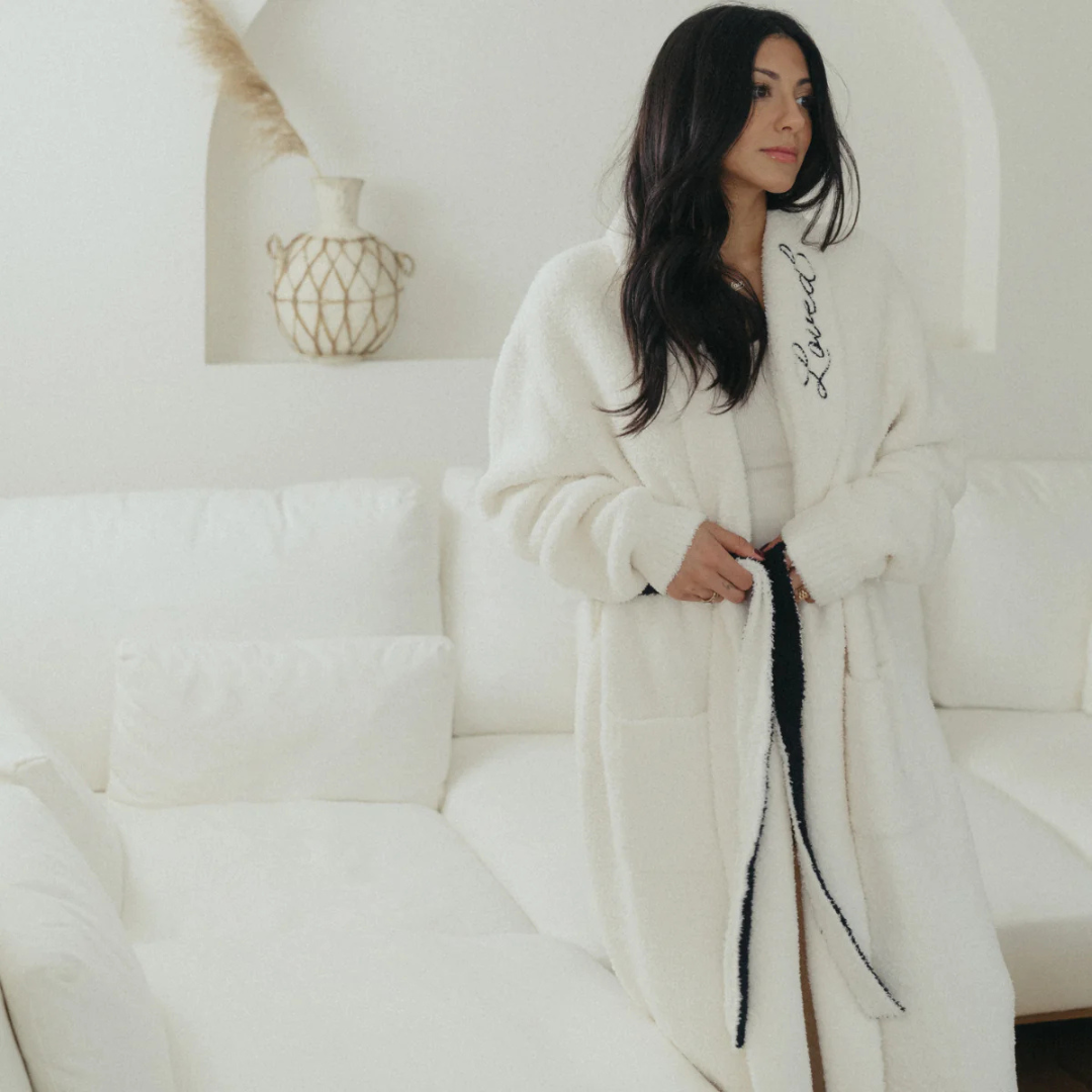 Heart Luxe Robe - Black - Blackbird General Store