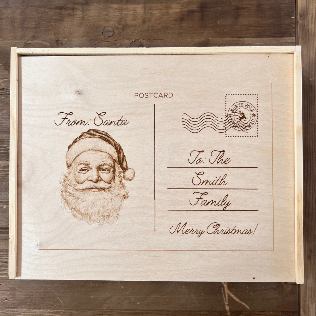 Santa Postcard Box - Personalized - Blackbird General Store