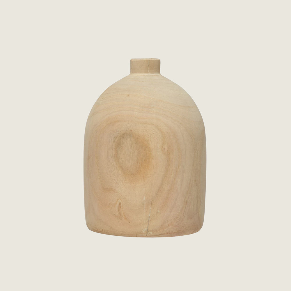 Decorative Paulownia Wood Vase - Blackbird General Store