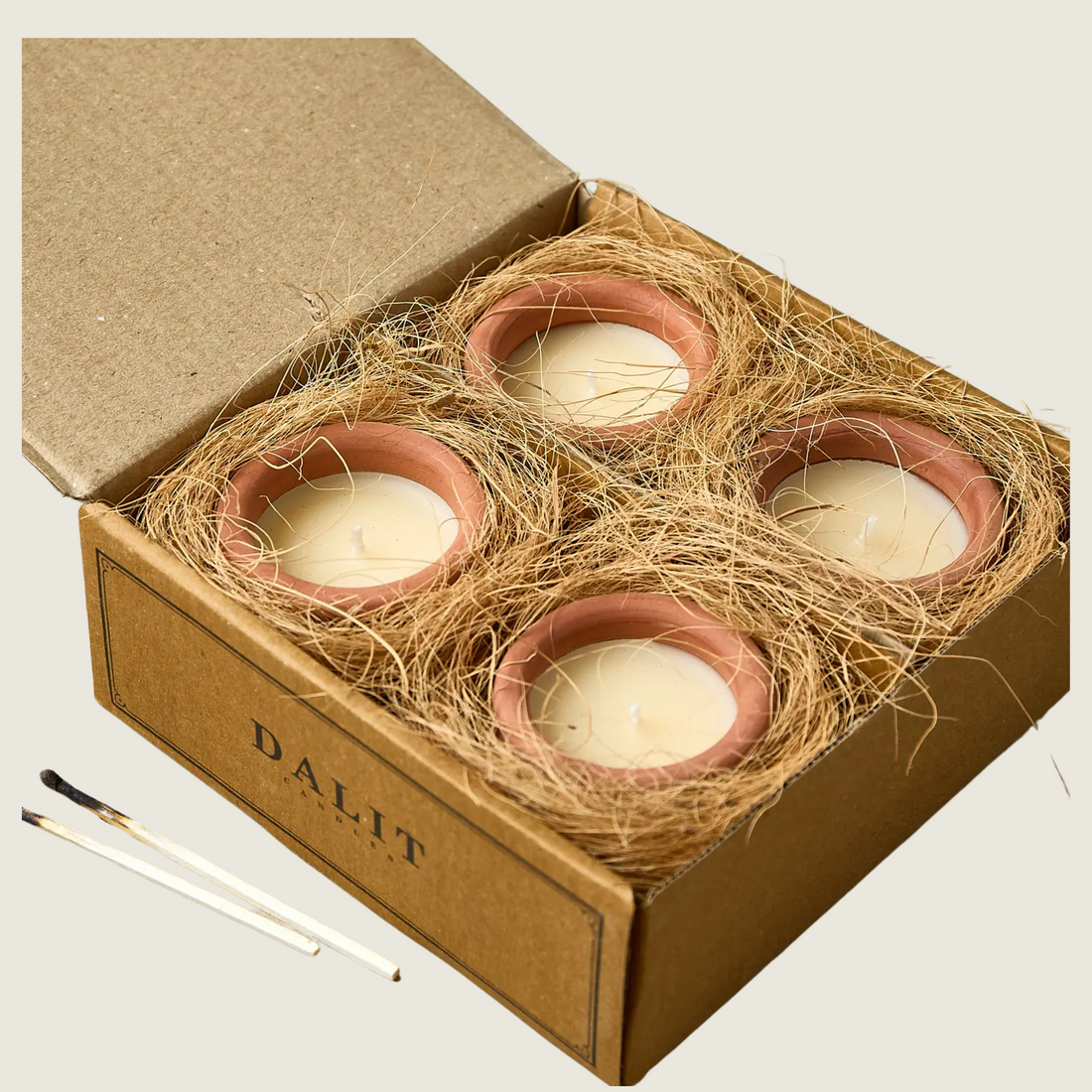 Handmade Terracotta Candles - Murgan Box of 4