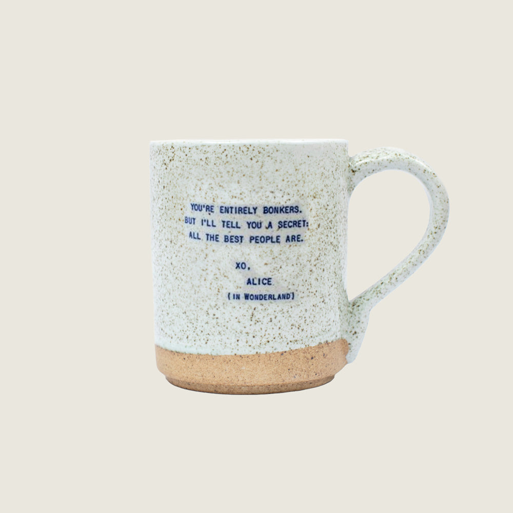 Speckled XO Mugs - Favorite Quotes