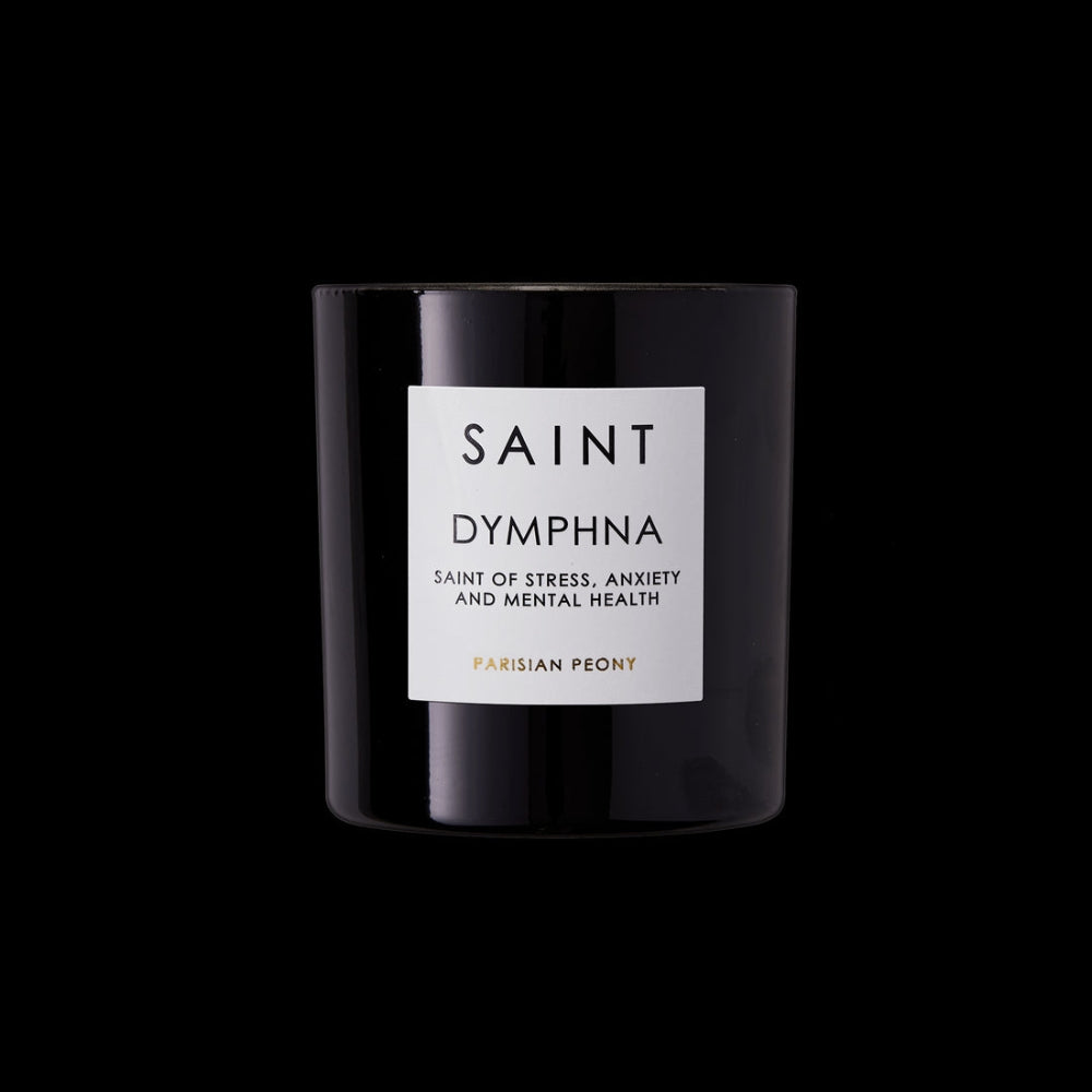 Saint Dymphna (St. of Stress, Anxiety and Mental Health) Golden Candle - Blackbird General Store