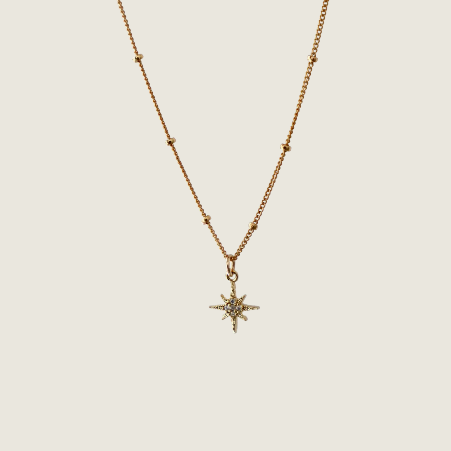 Nova Round Box Chain Necklace - Gold - Blackbird General Store