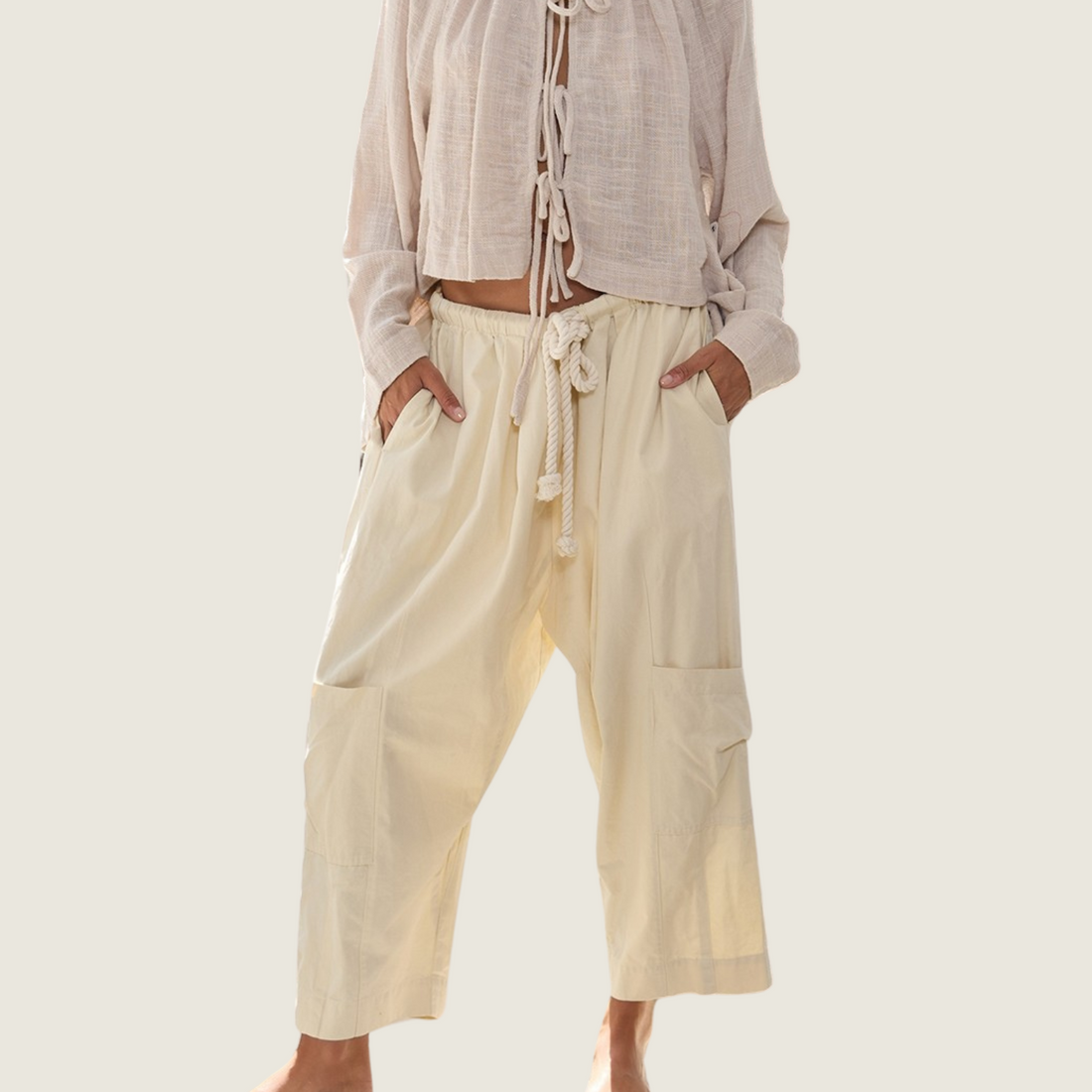 Drawstring Harem Pants