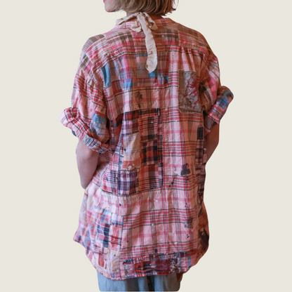 Patchwork Idgy Ruffle Shirt