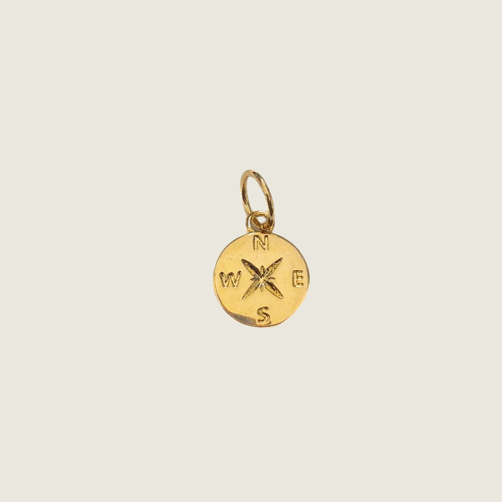 Compass Circle Charm