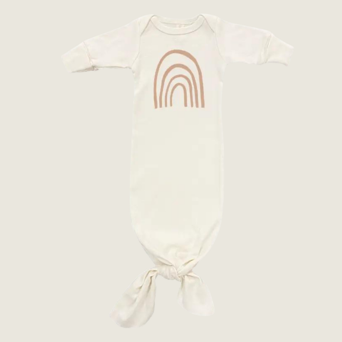 Rainbow Organic Newborn Tie Gown