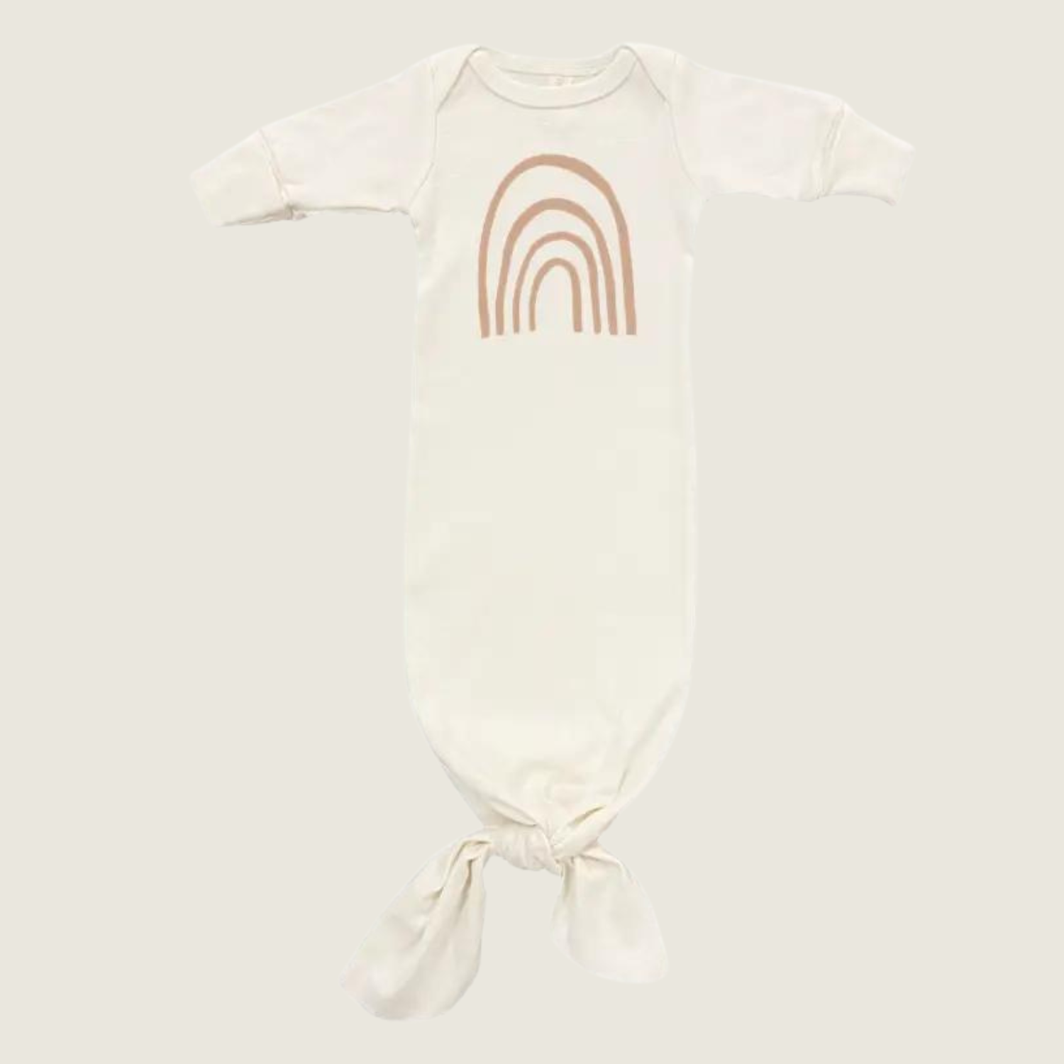 Rainbow Organic Newborn Tie Gown