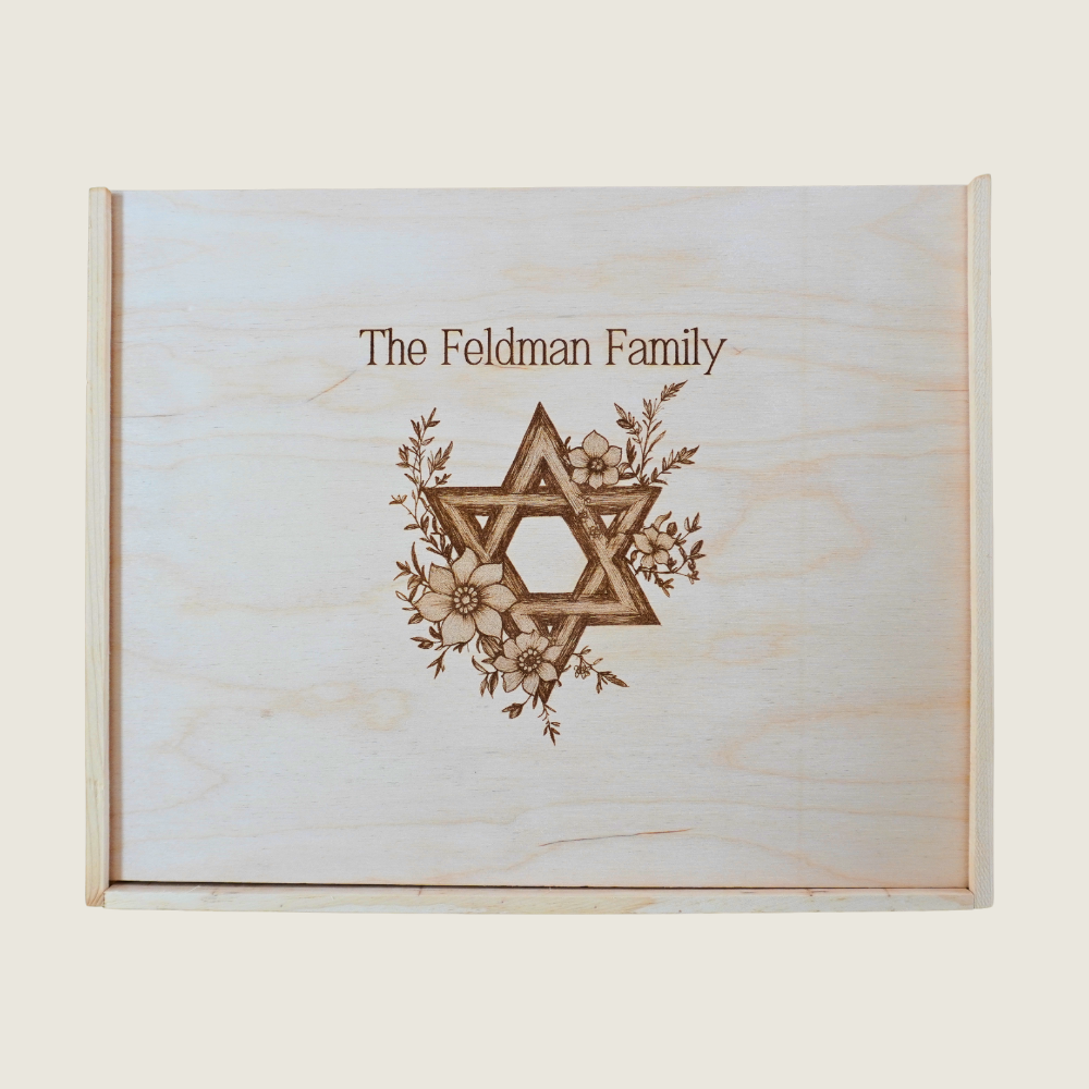 Personalized Star of David - Gift Box