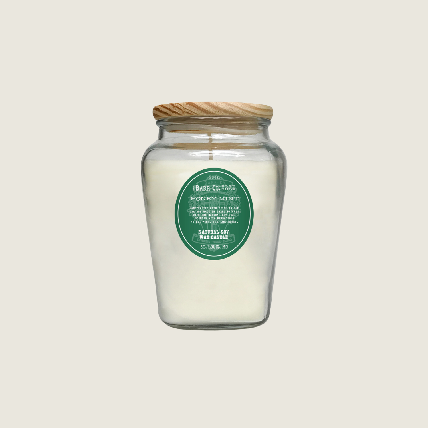 Honey Mint Vase Candle - Blackbird General Store