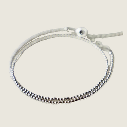 Sterling Silver Double Wrap Bracelet - 2mm