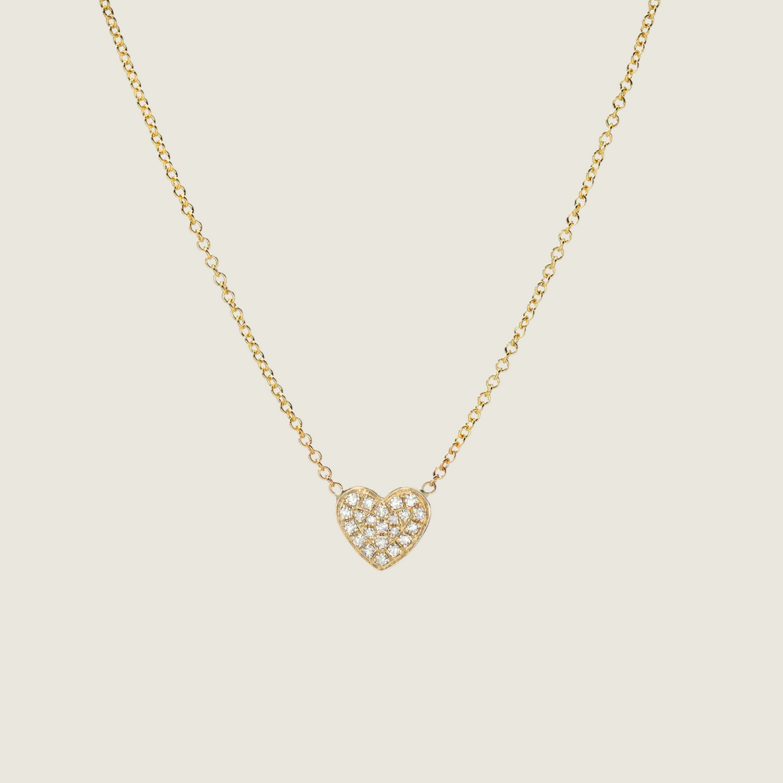 Zoe Diamond Heart Necklace