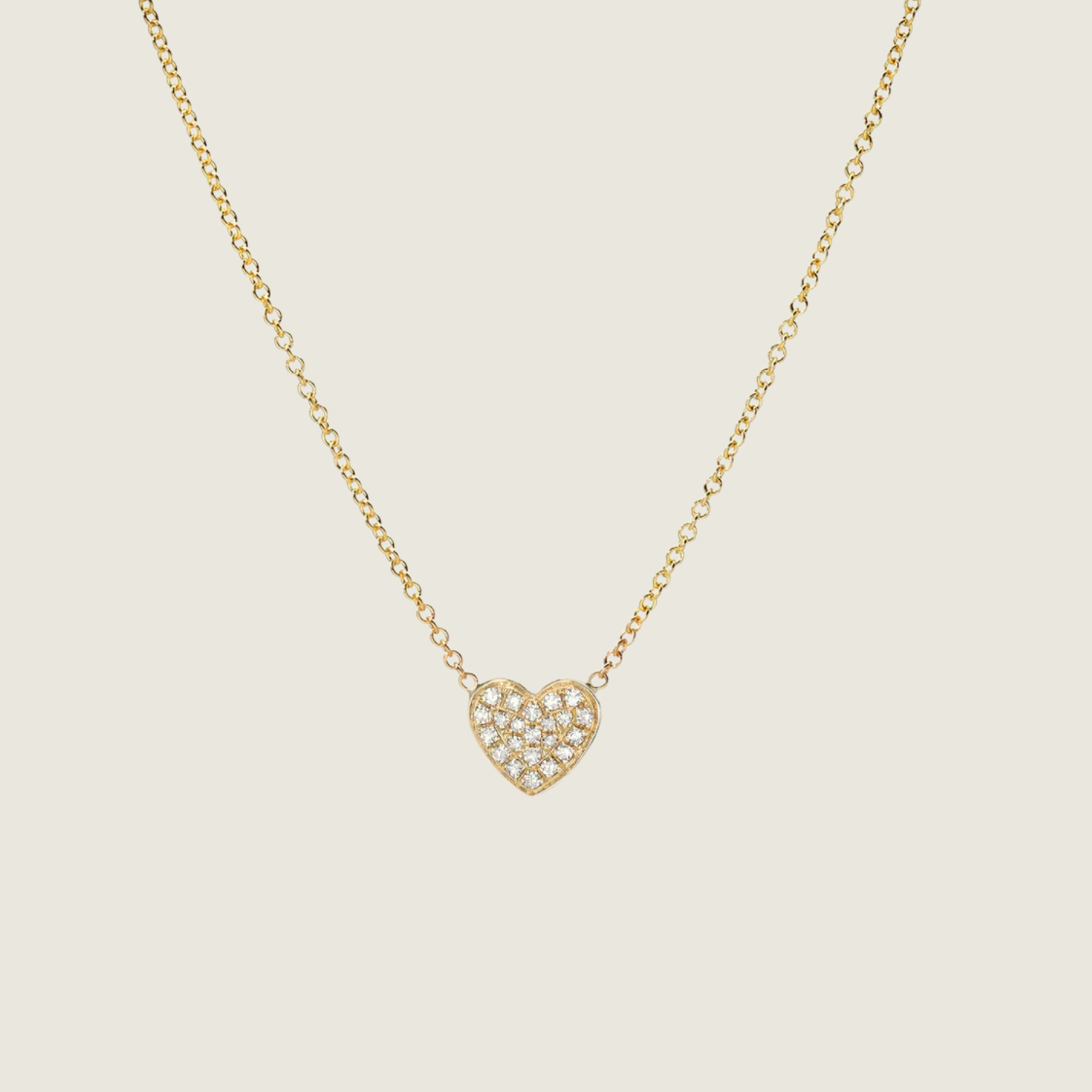 Zoe Diamond Heart Necklace