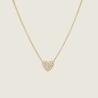 Zoe Diamond Heart Necklace