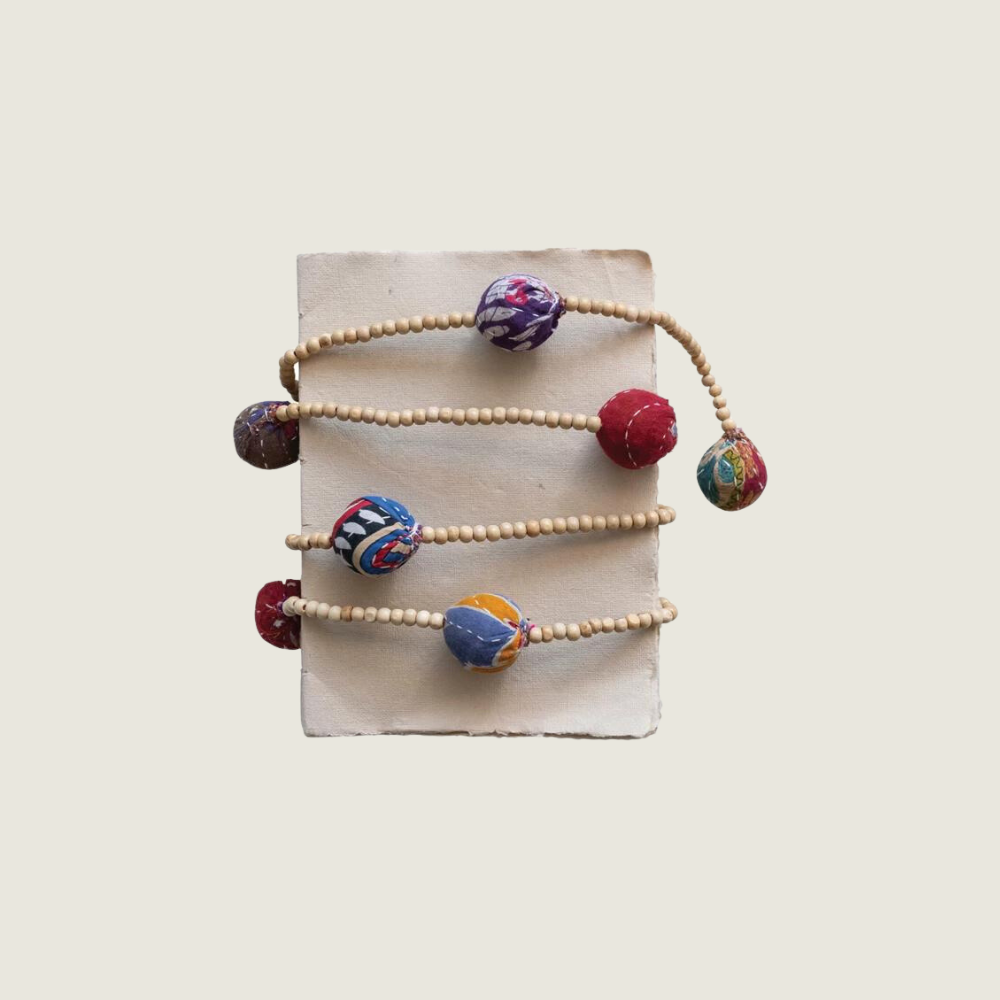 Kantha Ball Garland - Blackbird General Store