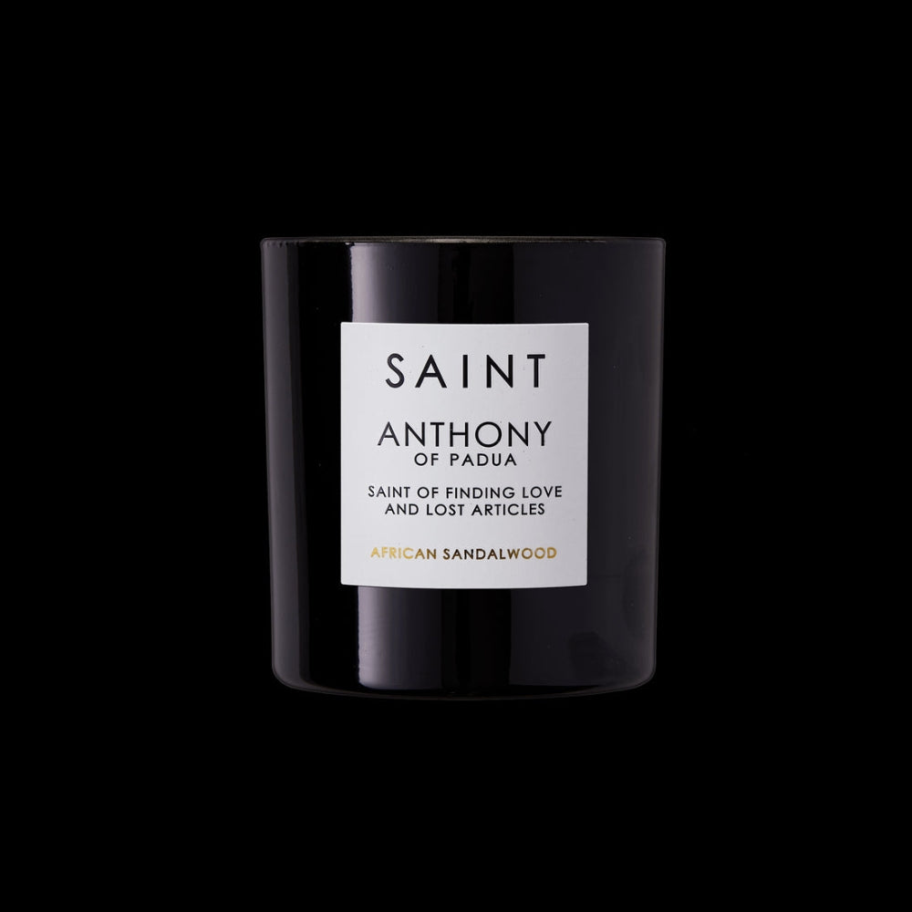 Saint Anthony of Padua (St. of Finding Love and Lost Articles) Golden Candle - Blackbird General Store