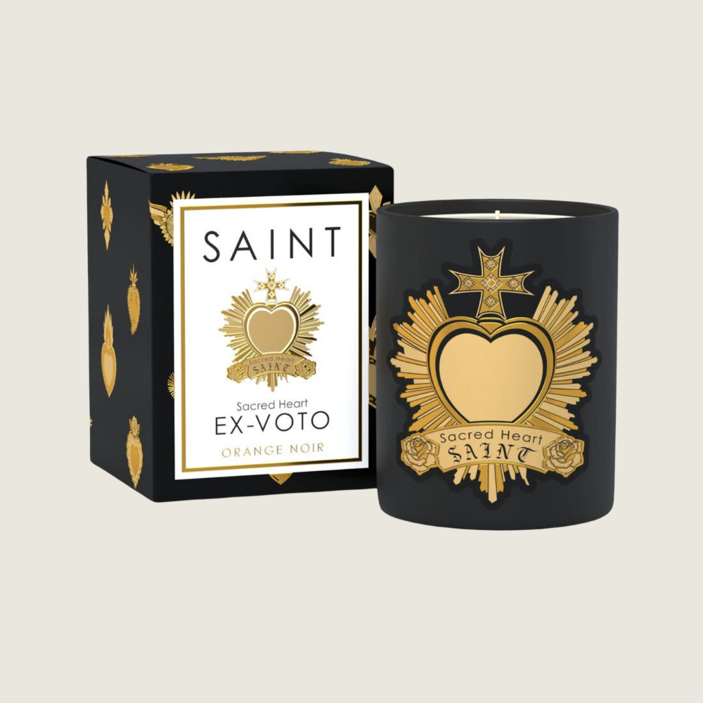 Ex-Voto Sacred Heart Collector Series Vol. l Candle-Black