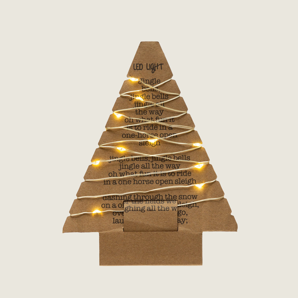 String Lights on Tree Card