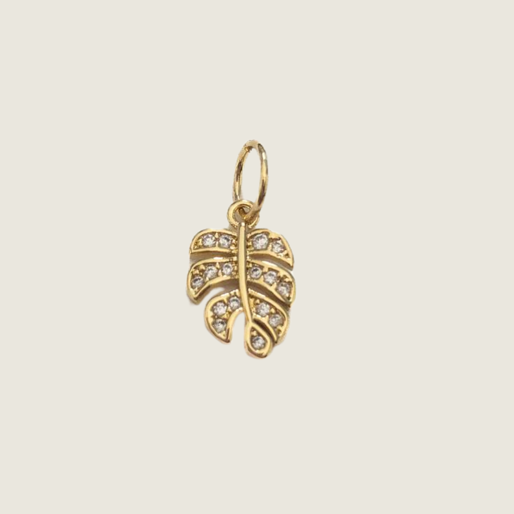 Monstera Leaf Charm