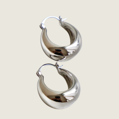 Coco Chunky Hoop-Silver