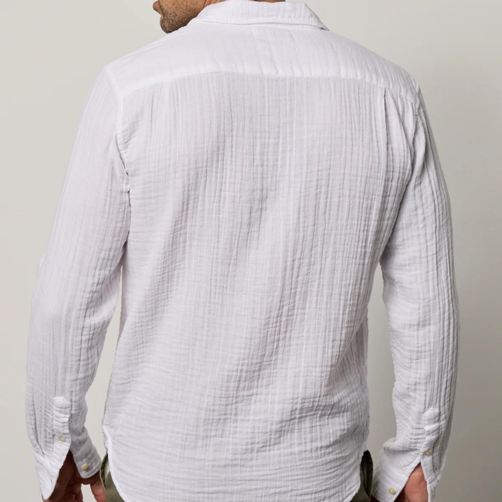 White Elton Button-Up Shirt - Blackbird General Store