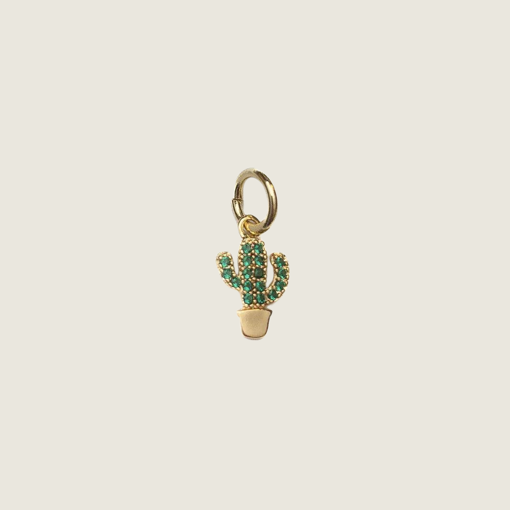 Stone Cactus Charm