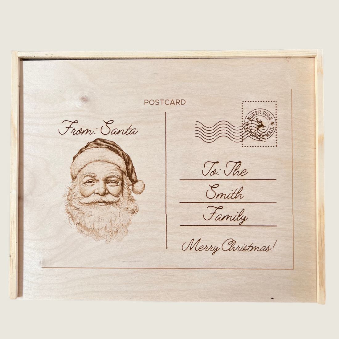 Santa Postcard Box - Personalized