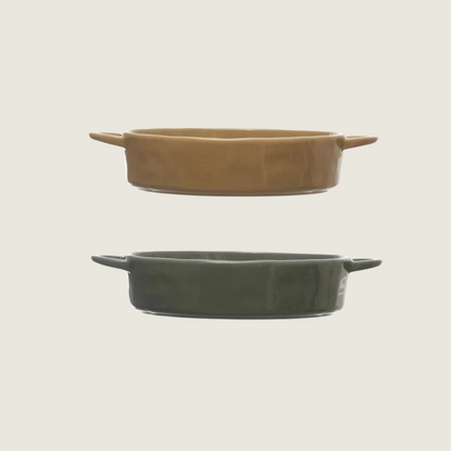 Stoneware Serving Bowl/Baker - Olive