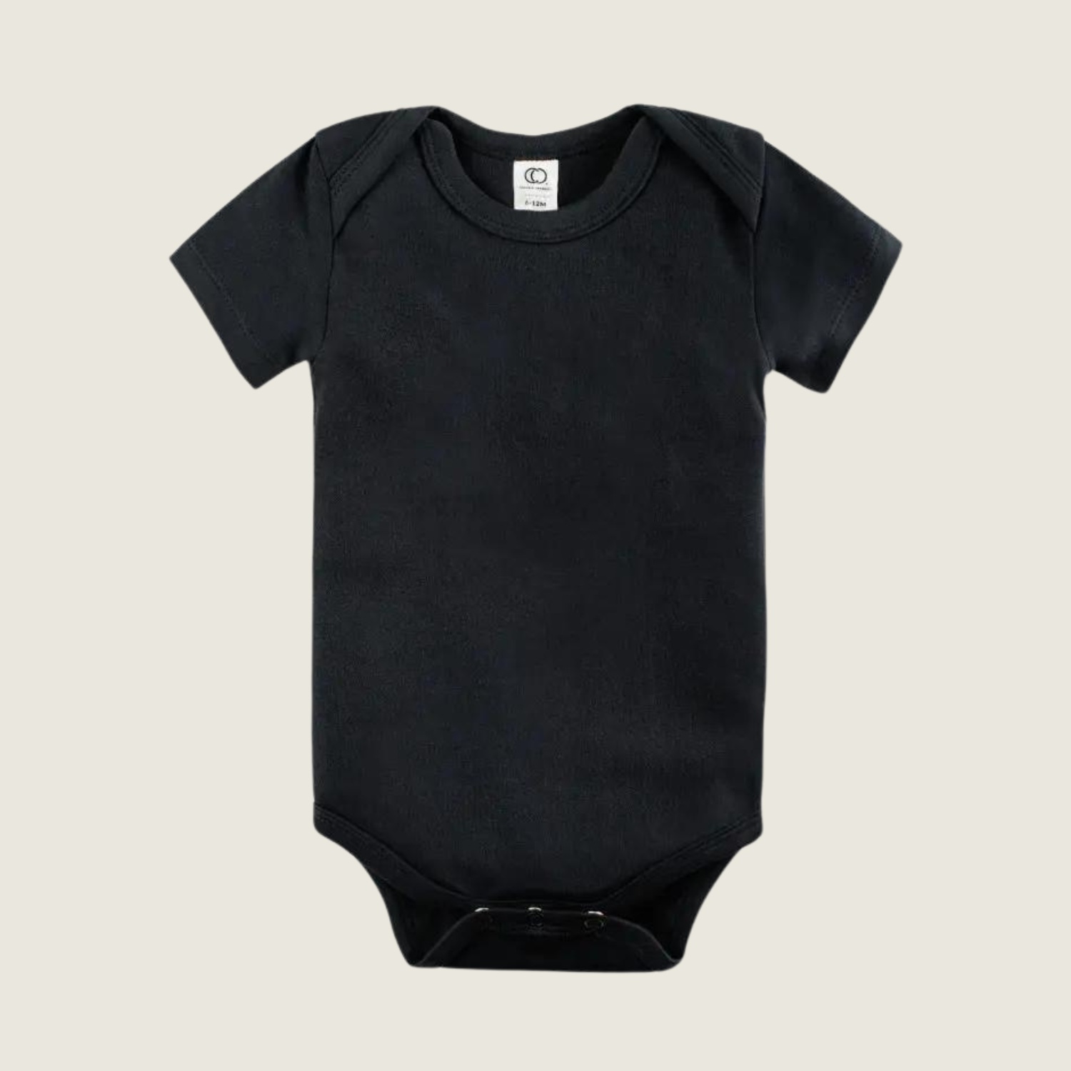 Organic Black Short Sleeve Bodysuit