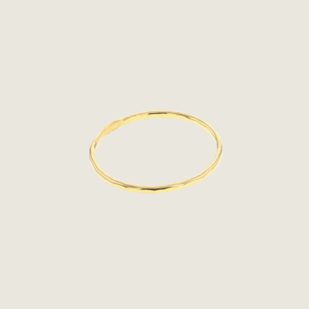 Thin Stacking Rings Gold-Filled