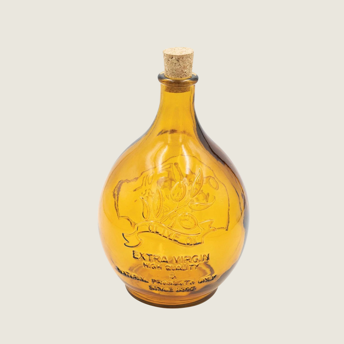 Amber Olive Oil Bottle