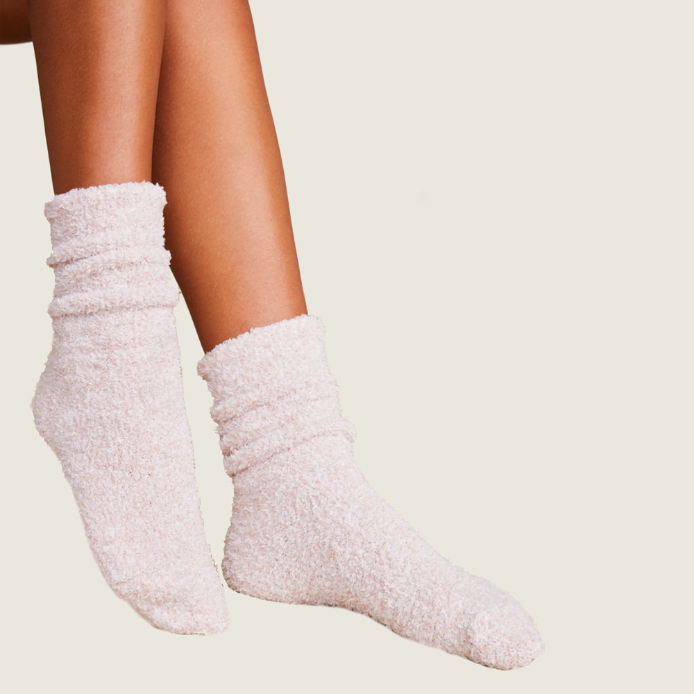 CozyChic Heathered Socks - Dusty Rose