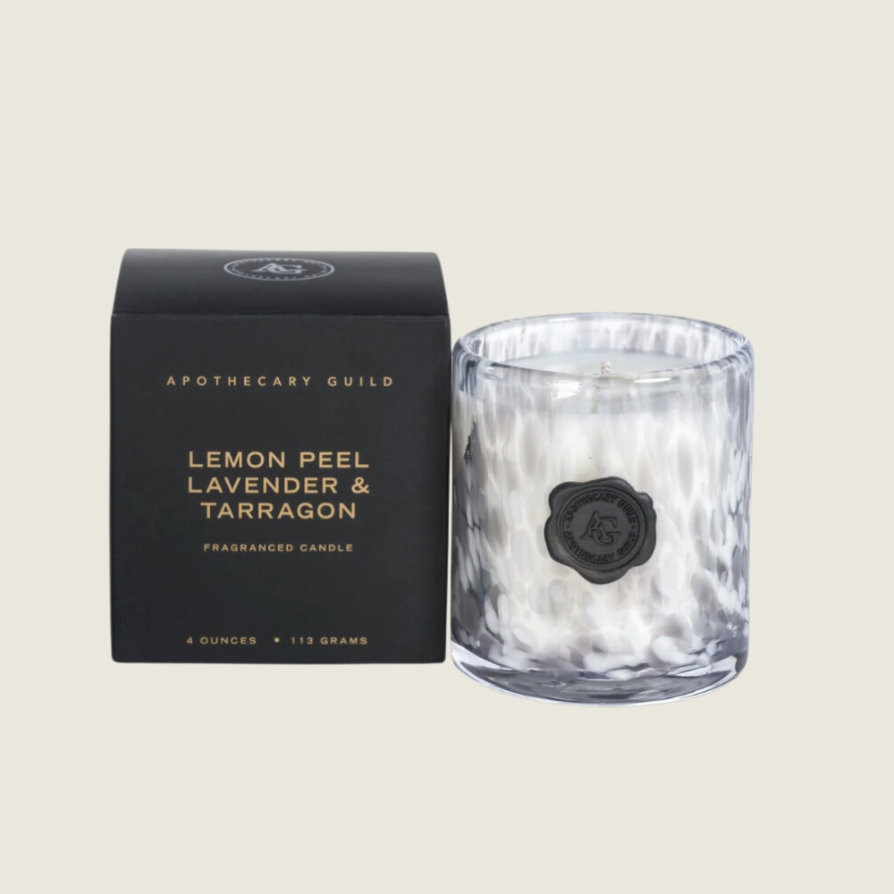 Opal Glass Mini Candle-Lemon Peel, Lavender &amp; Tarragon